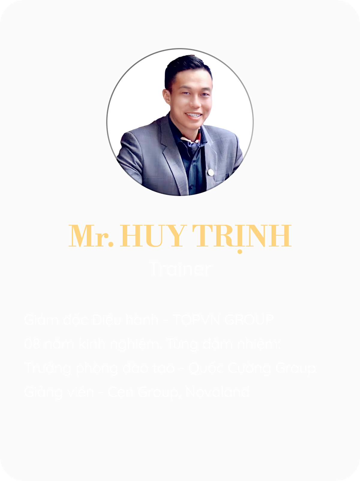 Profile - Huy Trinh
