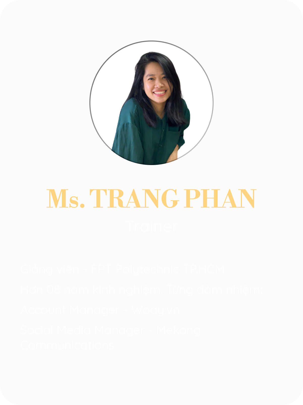 Profile - Trang Phan